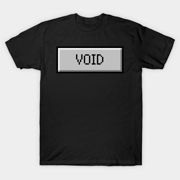 VOID Windows Button - Aesthetic Vaporwave T-Shirt by MeatMan